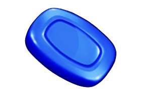 Modrý symbol bonbónu